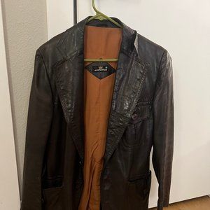 Cortefiel Mens Leather Jacket 40
